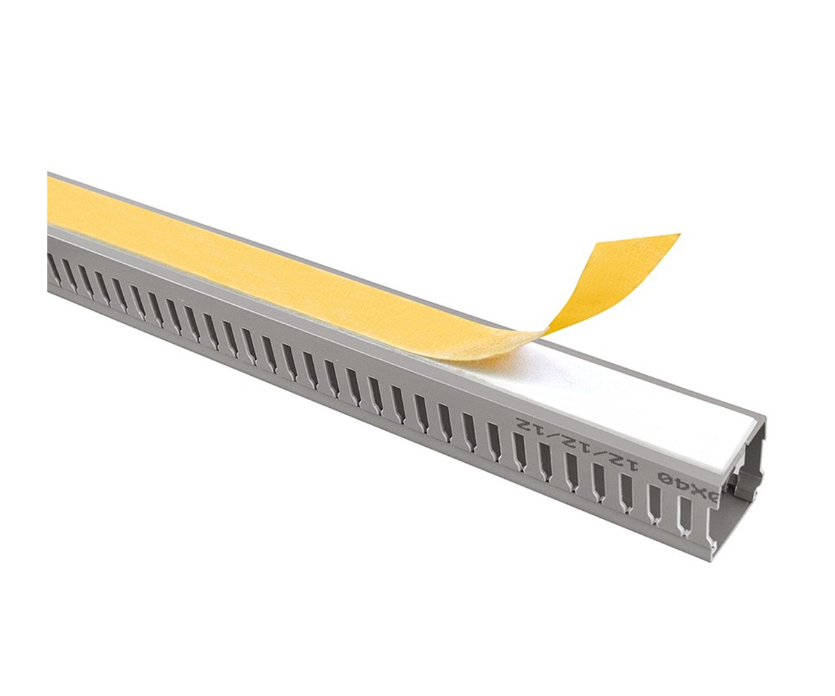 სადენის არხი DE-PA პლასტმასი 80X60 მმ. პერფორირებული, წებოვანი