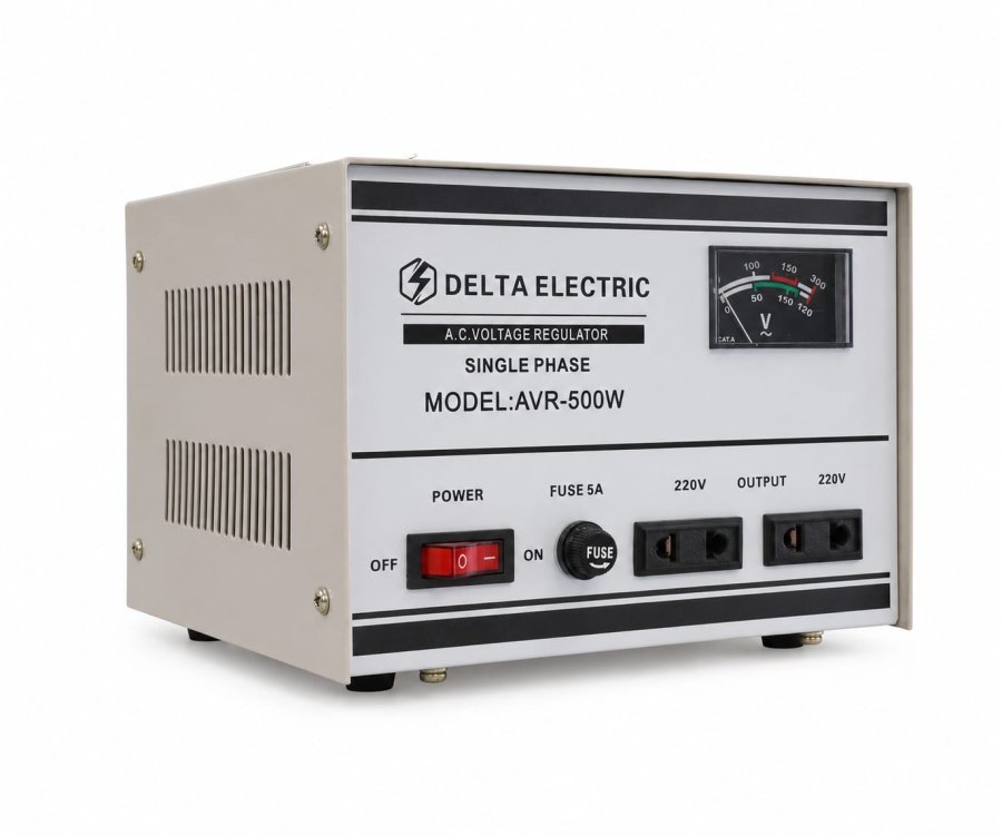 ძაბვის მარეგულირებელი DELTA ELECTRIC AVR-500VA