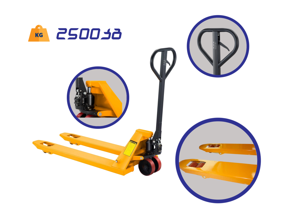 პალეტის ამწე ურიკა 2500 კგ