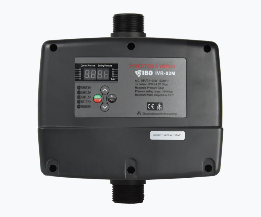 ტუმბოს სიხშირული ინვერტორი 02 (0,37kW - 1,5KW, 230V/ 12A)