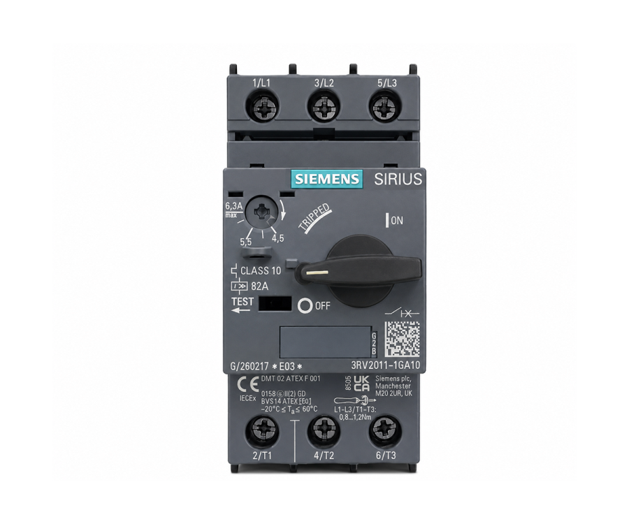 ძრავის დაცვის ავტომატი SIEMENS 3RV2011-0FA10 0.35–0.5 A