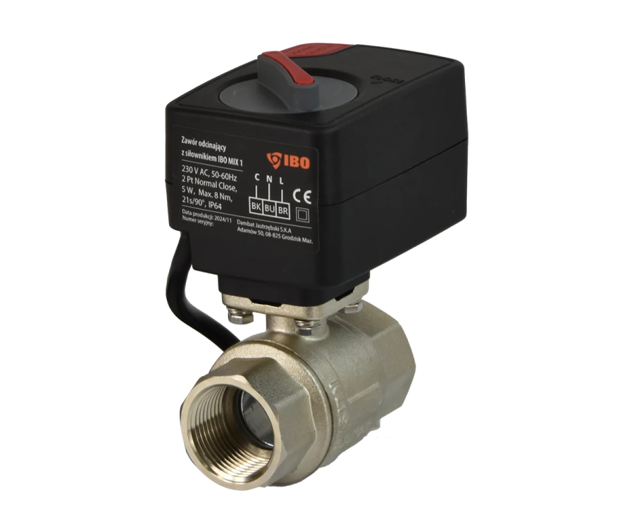 ორსვლიანი სარქველი აქტივატორით IBO MIX 1 / DN.20 230V AC